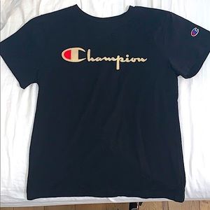 Navy blue champion tee